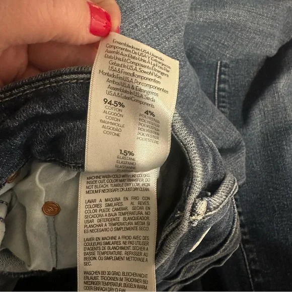 MOTHER The Looker Ankle Fray Jeans in Hot Spring - Size 27 - Picture 9 of 9